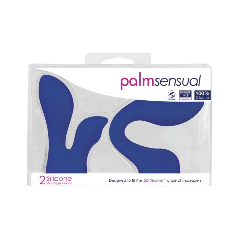 PalmSensual Massager Heads Blue (For use with PalmPower) - Vibrant Vibes Australia - Quality Sex Toys - Great Prices - Sex Toys Australia