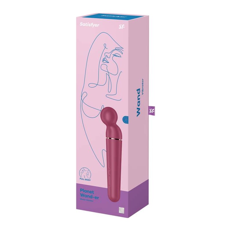 Satisfyer Planet Wand-er Berry - Vibrant Vibes Australia - Quality Sex Toys - Great Prices - Sex Toys Australia