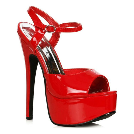 Stiletto Sandal Red 6.5in - Vibrant Vibes Australia - Quality Sex Toys - Great Prices - Sex Toys Australia