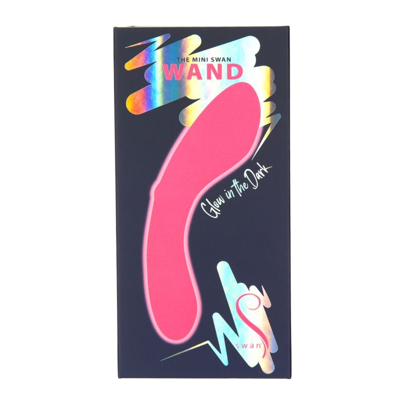 The Mini Swan Wand Glow Pink - Vibrant Vibes Australia - Quality Sex Toys - Great Prices - Sex Toys Australia