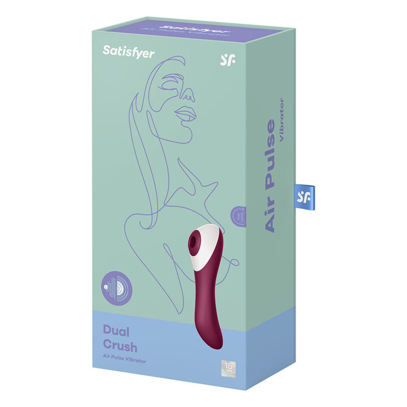 Satisfyer Dual Crush Insertable Double Air Pulse Vibrator - Vibrant Vibes Australia - Quality Sex Toys - Great Prices - Sex Toys Australia