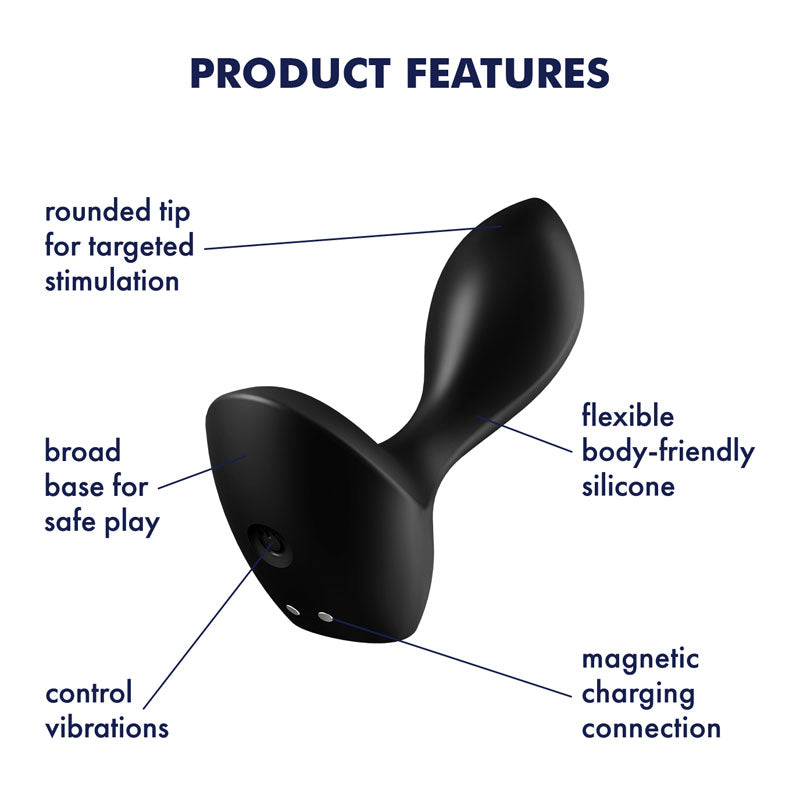 Satisfyer Backdoor Lover Black - Vibrant Vibes Australia - Quality Sex Toys - Great Prices - Sex Toys Australia