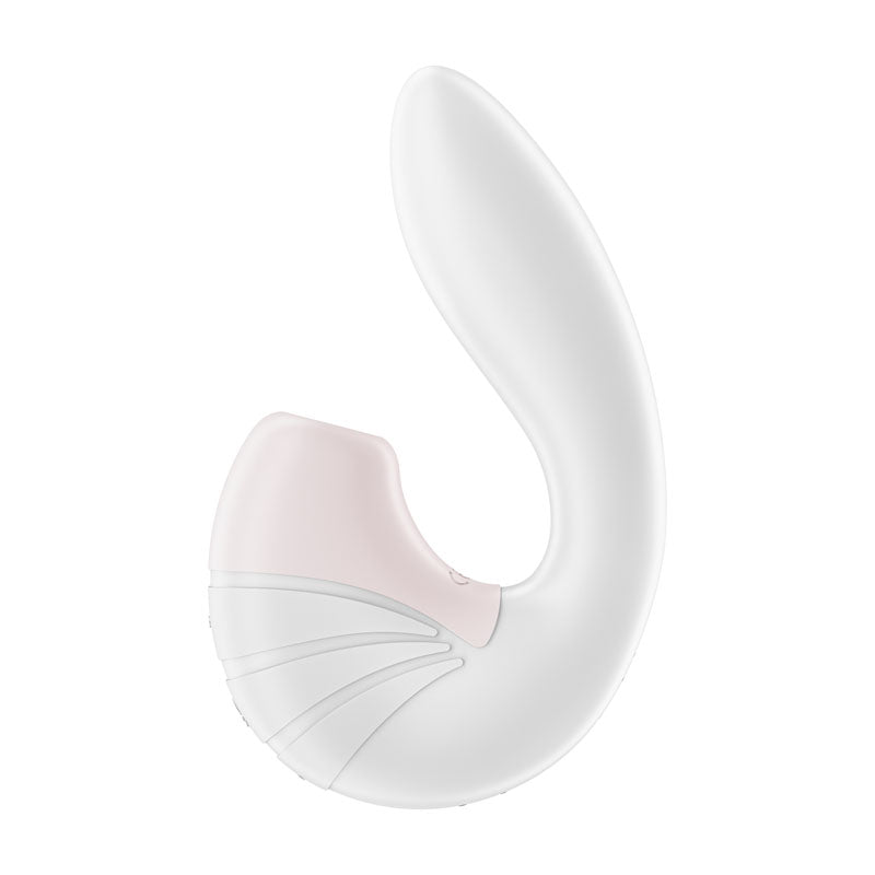 Satisfyer Supernova G-Spot Clit Suction Vibrator White - Vibrant Vibes Australia - Quality Sex Toys - Great Prices - Sex Toys Australia