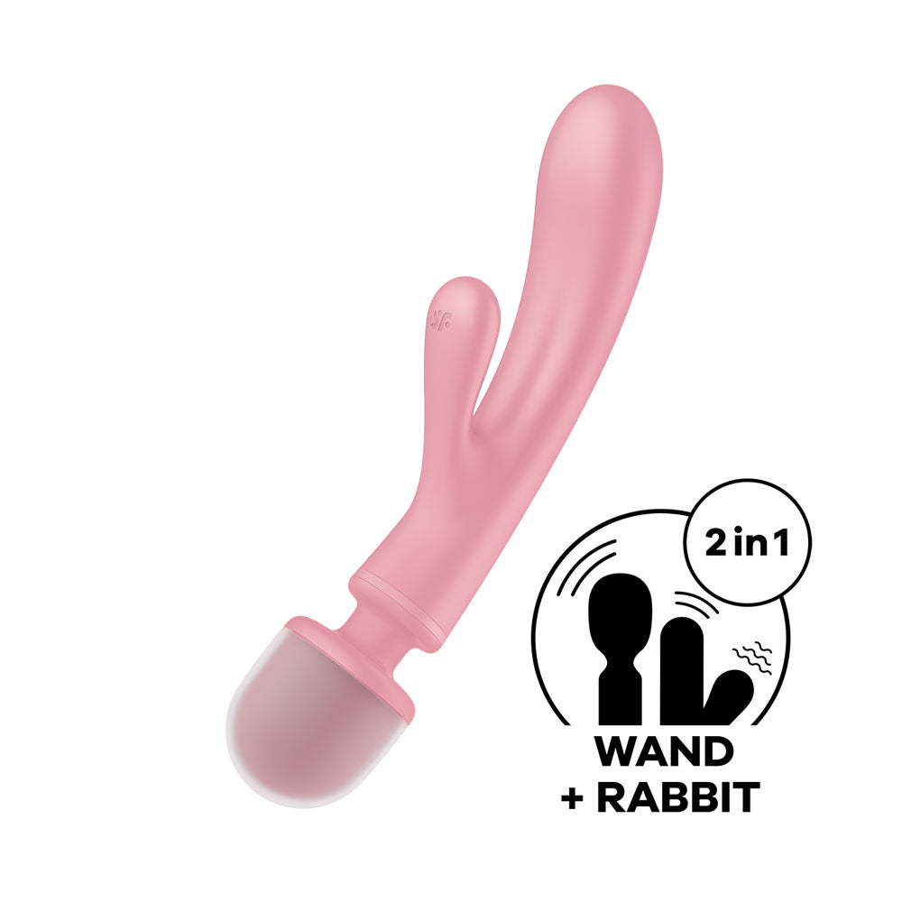 Satisfyer Triple Lover Pink - Vibrant Vibes Australia - Quality Sex Toys - Great Prices - Sex Toys Australia