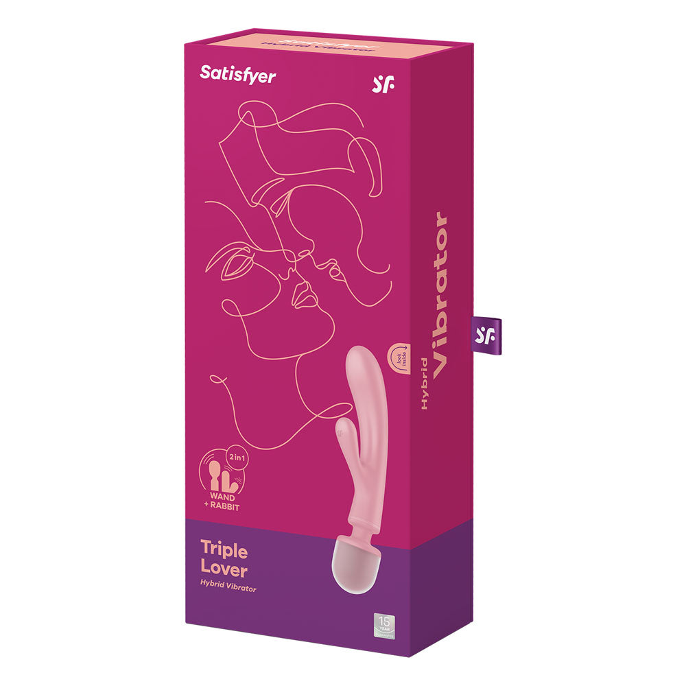 Satisfyer Triple Lover Pink - Vibrant Vibes Australia - Quality Sex Toys - Great Prices - Sex Toys Australia