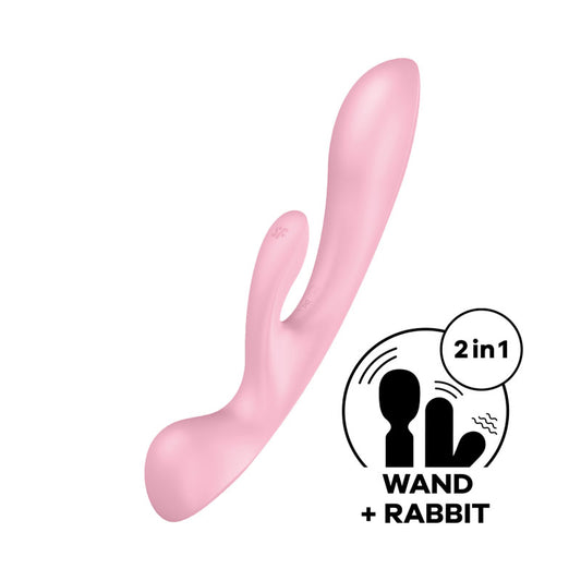 Satisfyer Triple Oh Pink - Vibrant Vibes Australia - Quality Sex Toys - Great Prices - Sex Toys Australia