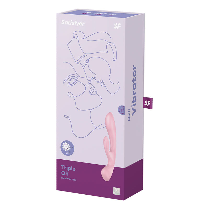 Satisfyer Triple Oh Pink - Vibrant Vibes Australia - Quality Sex Toys - Great Prices - Sex Toys Australia