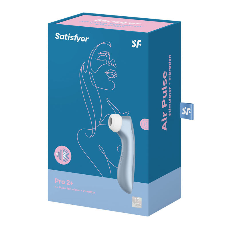 Satisfyer Pro 2+ G2 Clitoral Stimulator Blue - Vibrant Vibes Australia - Quality Sex Toys - Great Prices - Sex Toys Australia