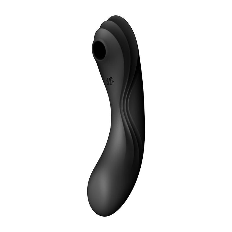 Satisfyer Curvy Trinity 4 Insertable Air Pulse Vibrator Black - Vibrant Vibes Australia - Quality Sex Toys - Great Prices - Sex Toys Australia