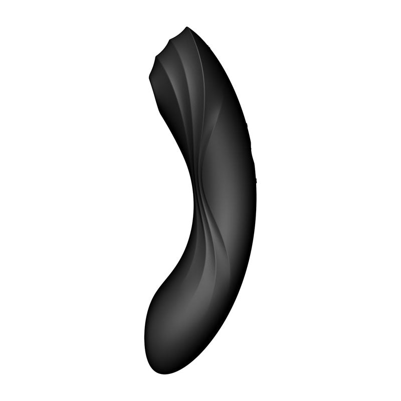 Satisfyer Curvy Trinity 4 Insertable Air Pulse Vibrator Black - Vibrant Vibes Australia - Quality Sex Toys - Great Prices - Sex Toys Australia