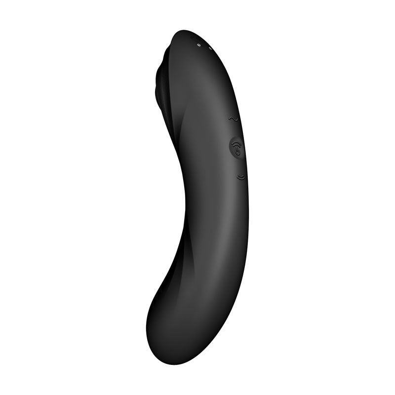 Satisfyer Curvy Trinity 4 Insertable Air Pulse Vibrator Black - Vibrant Vibes Australia - Quality Sex Toys - Great Prices - Sex Toys Australia