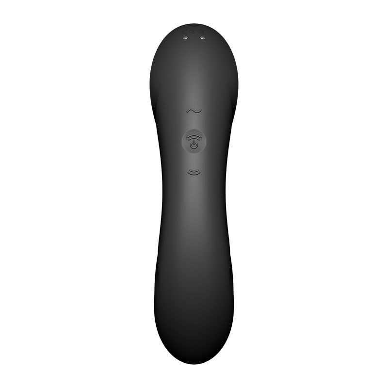 Satisfyer Curvy Trinity 4 Insertable Air Pulse Vibrator Black - Vibrant Vibes Australia - Quality Sex Toys - Great Prices - Sex Toys Australia