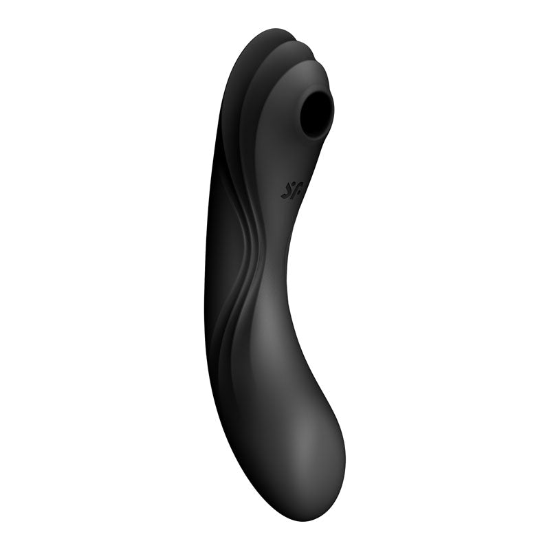 Satisfyer Curvy Trinity 4 Insertable Air Pulse Vibrator Black - Vibrant Vibes Australia - Quality Sex Toys - Great Prices - Sex Toys Australia