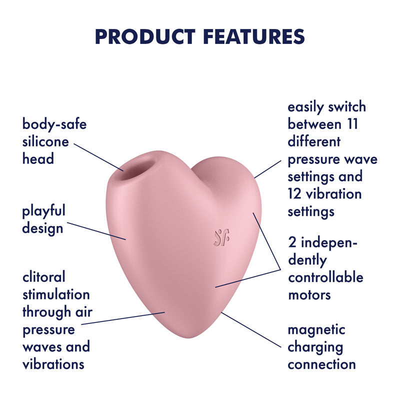 Satisfyer Cutie Heart - Light - Vibrant Vibes Australia - Quality Sex Toys - Great Prices - Sex Toys Australia