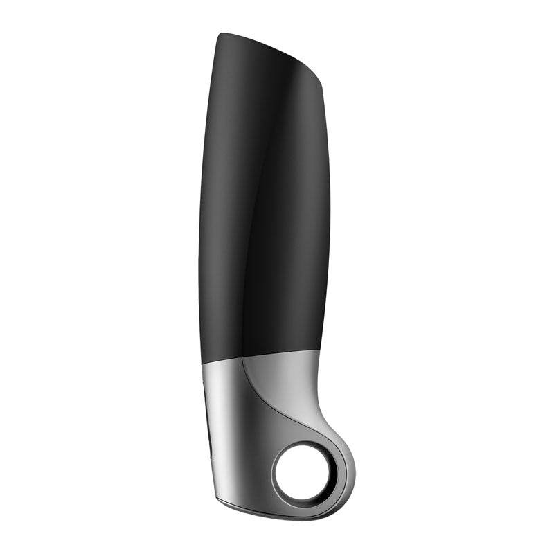 Satisfyer Power Masturbator Black Silver - Vibrant Vibes Australia - Quality Sex Toys - Great Prices - Sex Toys Australia