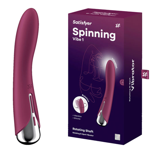 Satisfyer Spinning Vibe 1 Red - Vibrant Vibes Australia - Quality Sex Toys - Great Prices - Sex Toys Australia