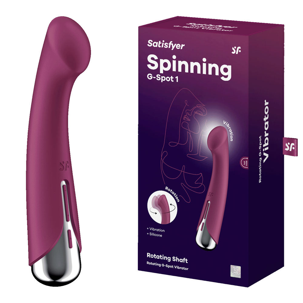 Satisfyer Spinning G-Spot 1 Red - Vibrant Vibes Australia - Quality Sex Toys - Great Prices - Sex Toys Australia