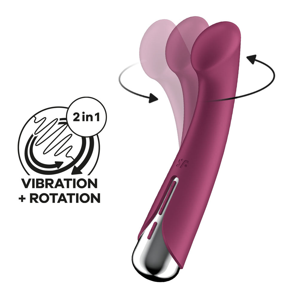 Satisfyer Spinning G-Spot 1 Red - Vibrant Vibes Australia - Quality Sex Toys - Great Prices - Sex Toys Australia