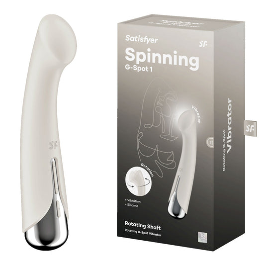 Satisfyer Spinning G-Spot 1 Beige - Vibrant Vibes Australia - Quality Sex Toys - Great Prices - Sex Toys Australia