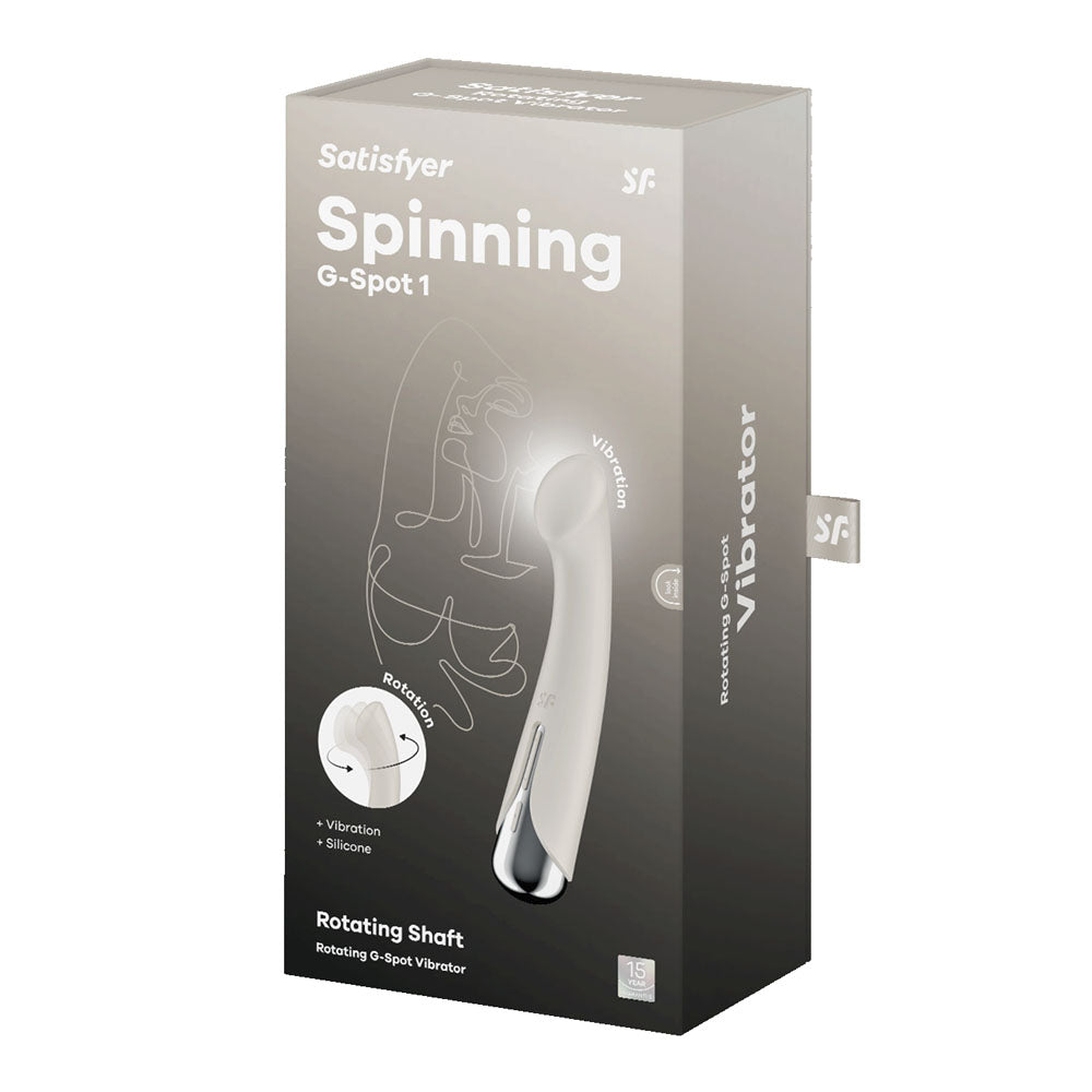 Satisfyer Spinning G-Spot 1 Beige - Vibrant Vibes Australia - Quality Sex Toys - Great Prices - Sex Toys Australia