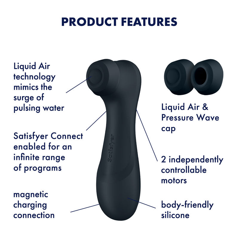 Satisfyer Pro 2 Gen 3 App Control Clitoral Stimulator Black - Vibrant Vibes Australia - Quality Sex Toys - Great Prices - Sex Toys Australia