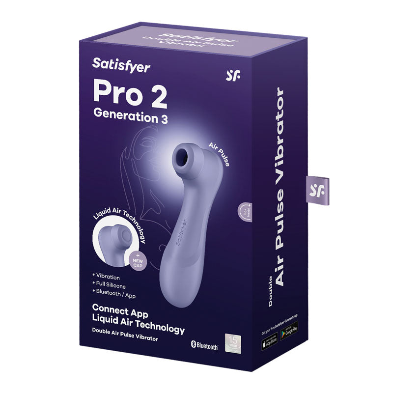 Satisfyer Pro 2 Gen 3 App Control Clitoral Stimulator Lilac - Vibrant Vibes Australia - Quality Sex Toys - Great Prices - Sex Toys Australia