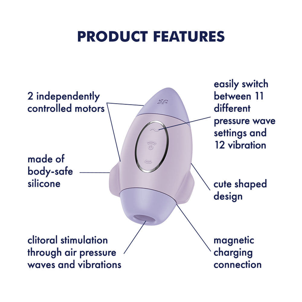 Satisfyer Mission Control - Violet - Vibrant Vibes Australia - Quality Sex Toys - Great Prices - Sex Toys Australia