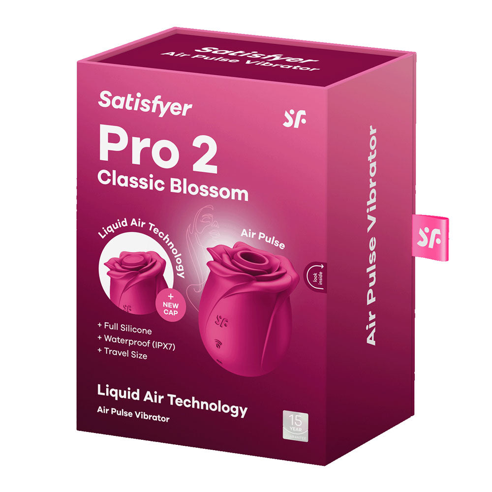 Satisfyer Pro 2 Classic Blossom Air Wave Clitoral Stimulator - Vibrant Vibes Australia - Quality Sex Toys - Great Prices - Sex Toys Australia