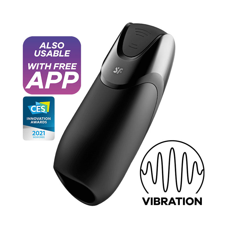 Satisfyer Men Vibration+ Black - Vibrant Vibes Australia - Quality Sex Toys - Great Prices - Sex Toys Australia