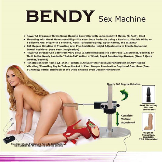 Bendy Sex Machine - Vibrant Vibes Australia - Quality Sex Toys - Great Prices - Sex Toys Australia