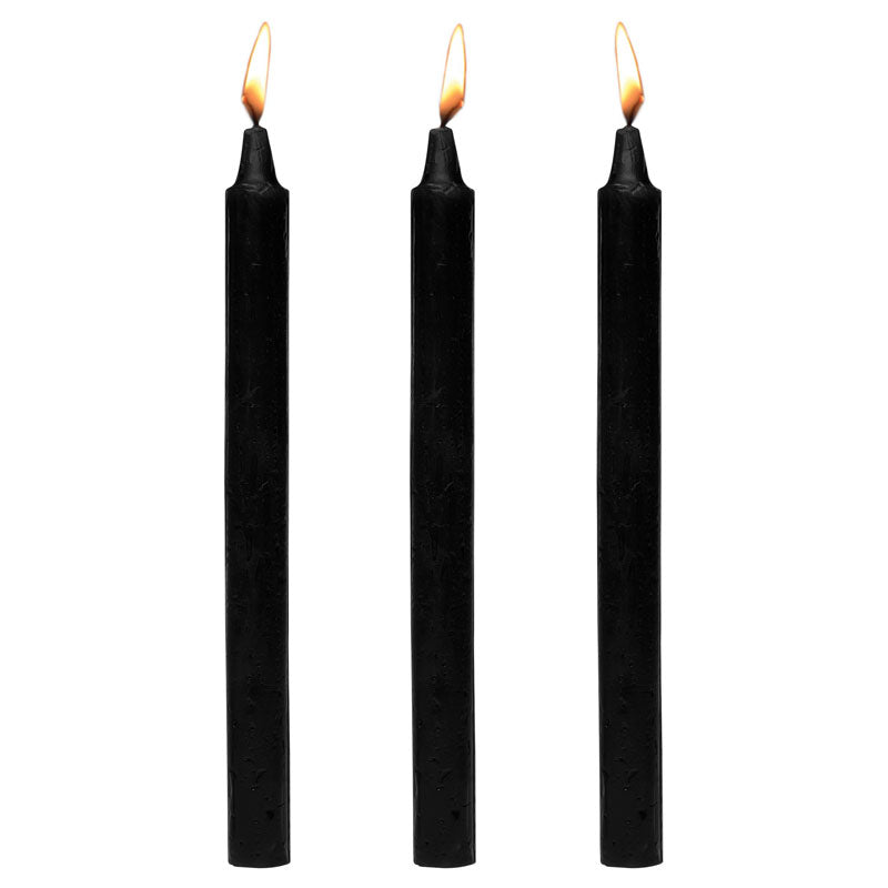 Fetish Drip Candles 3 Pack - Black - Vibrant Vibes Australia - Quality Sex Toys - Great Prices - Sex Toys Australia