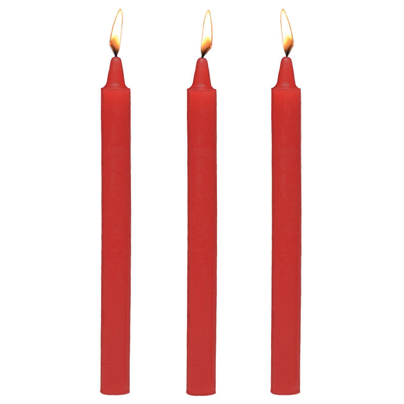 Fetish Drip Candles 3 Pk Red - Vibrant Vibes Australia - Quality Sex Toys - Great Prices - Sex Toys Australia