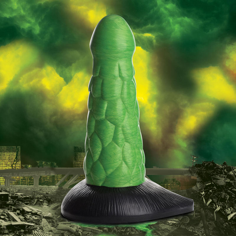 Creature Cocks Radioactive Reptile Thick Scaly Silicone Dildo - Vibrant Vibes Australia - Quality Sex Toys - Great Prices - Sex Toys Australia