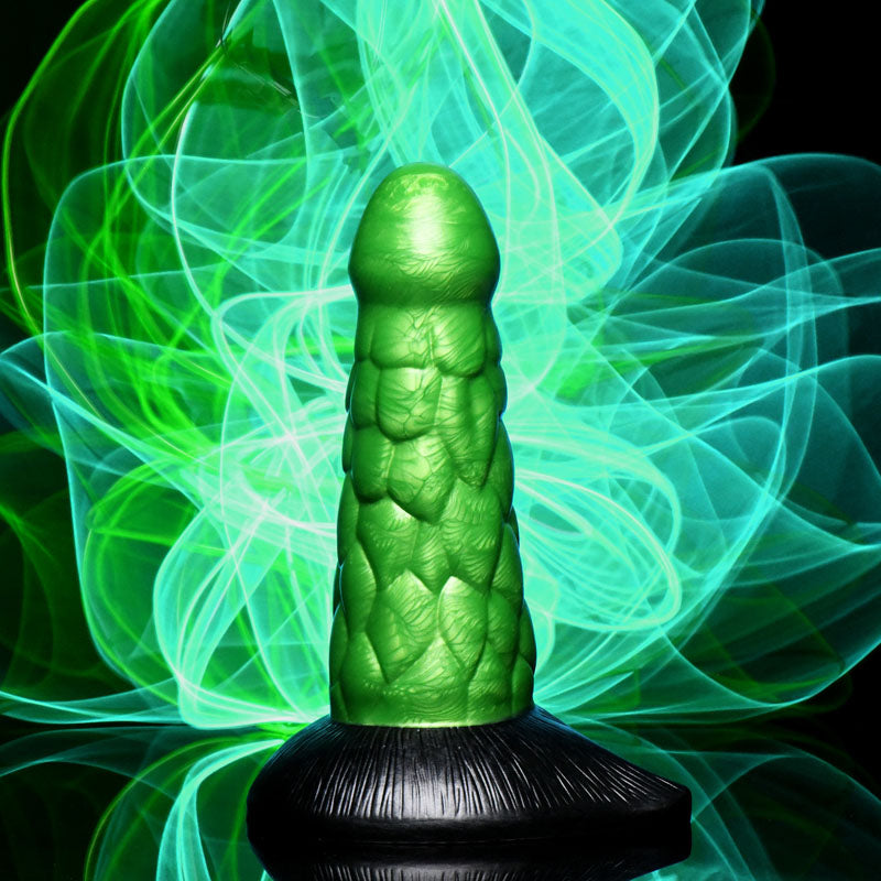 Creature Cocks Radioactive Reptile Thick Scaly Silicone Dildo - Vibrant Vibes Australia - Quality Sex Toys - Great Prices - Sex Toys Australia