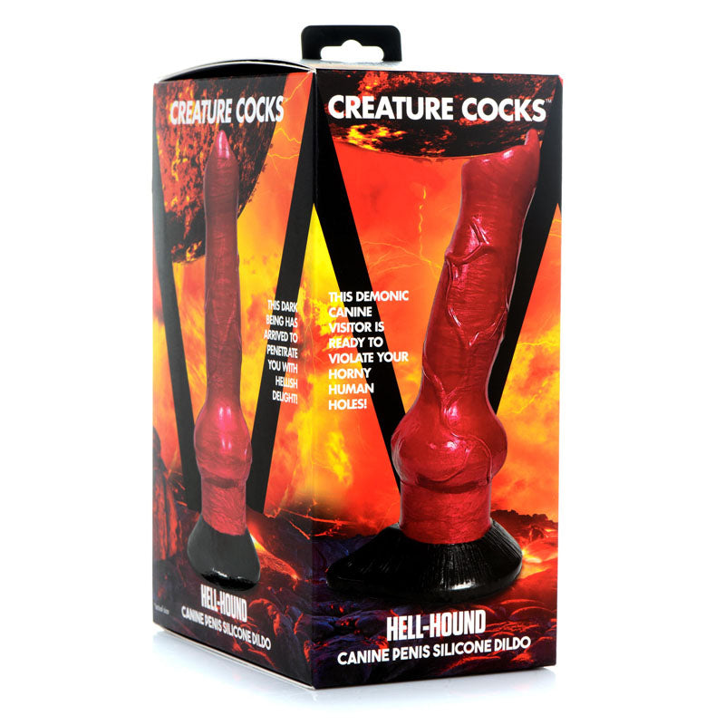 Creature Cocks Hell-Hound Canine Penis Silicone Dildo - Vibrant Vibes Australia - Quality Sex Toys - Great Prices - Sex Toys Australia