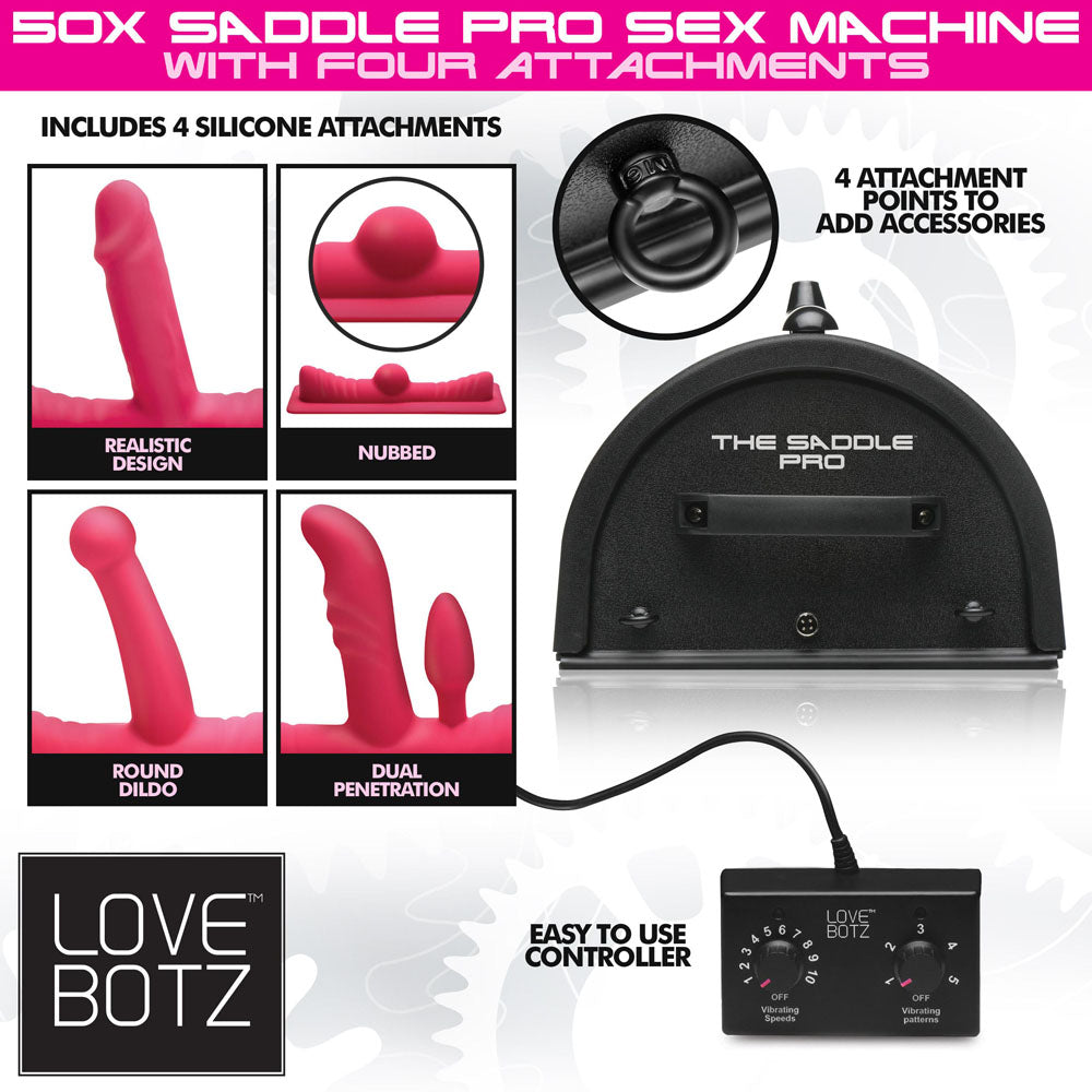 LoveBotz 50X Saddle Pro Sex Machine - Vibrant Vibes Australia - Quality Sex Toys - Great Prices - Sex Toys Australia