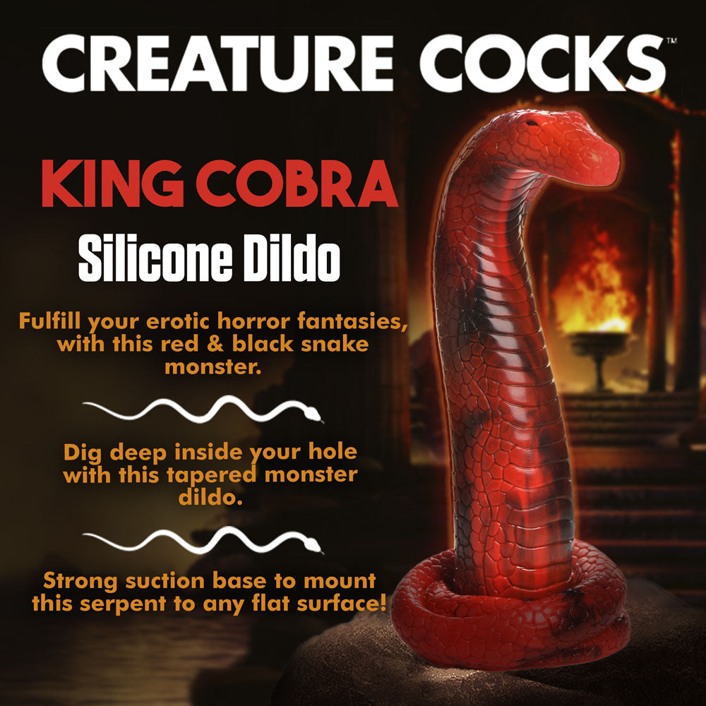 Creature Cocks King Cobra Silicone Dildo - Vibrant Vibes Australia - Quality Sex Toys - Great Prices - Sex Toys Australia