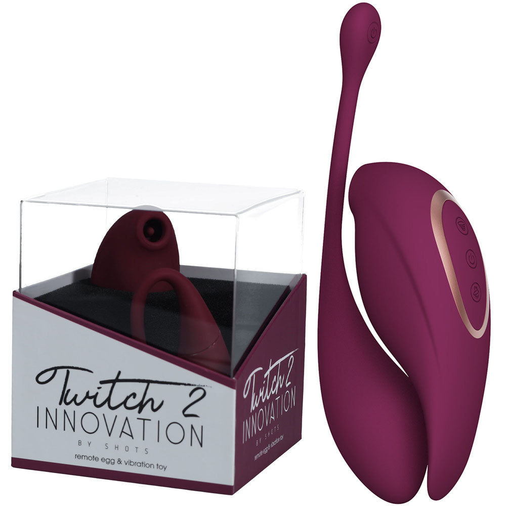 Twitch 2 - Burgundy - Vibrant Vibes Australia - Quality Sex Toys - Great Prices - Sex Toys Australia