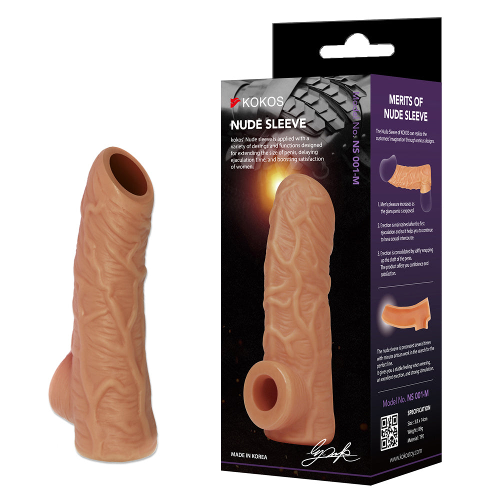 Nude Sleeve 1 Medium - Vibrant Vibes Australia - Quality Sex Toys - Great Prices - Sex Toys Australia