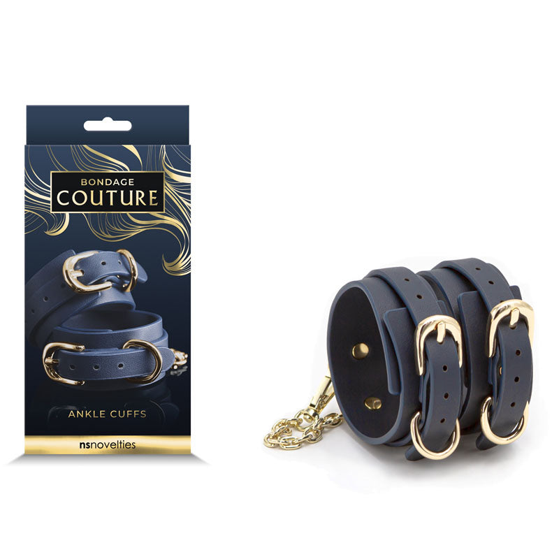 Bondage Couture Ankle Cuffs - - Vibrant Vibes Australia - Quality Sex Toys - Great Prices - Sex Toys Australia