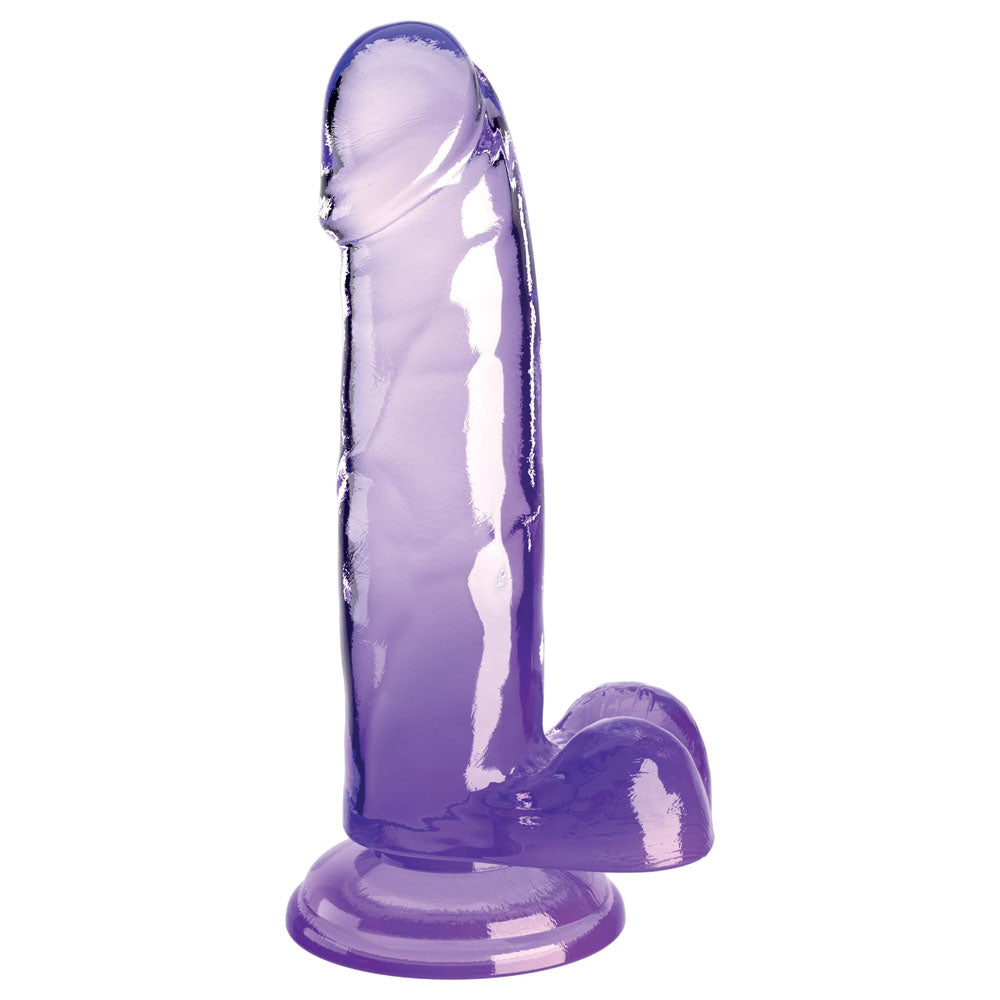 King Cock Clear 7'' Cock with Balls -