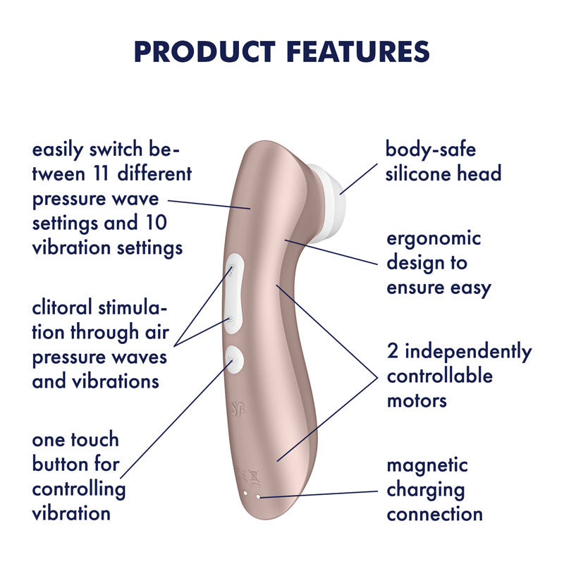 Satisfyer Pro 2+ - Vibrant Vibes Australia - Quality Sex Toys - Great Prices - Sex Toys Australia