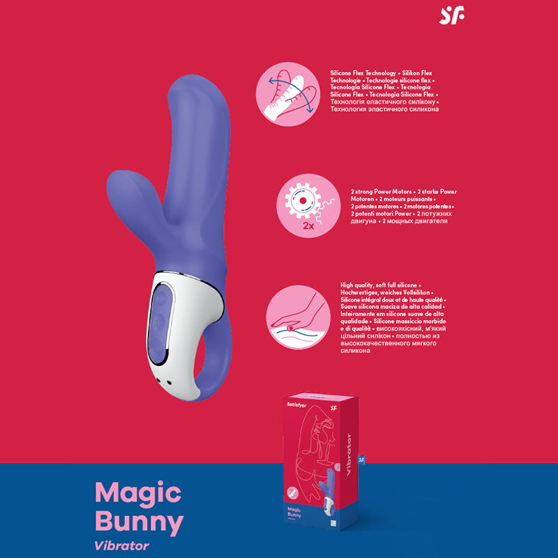 Satisfyer Vibes - Magic Bunny - Vibrant Vibes Australia - Quality Sex Toys - Great Prices - Sex Toys Australia